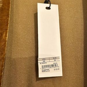 BB Dakota gold velvet duster- never worn!